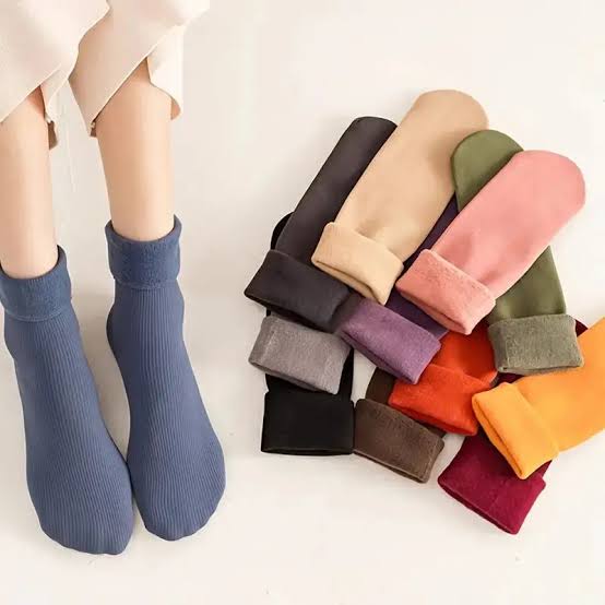 5-Pair Winter Socks Pack – All Different Colours, Super Soft & Warm